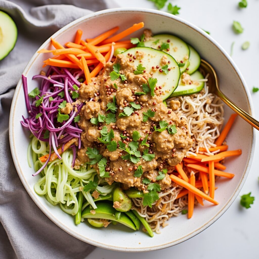Heavenly Cold Noodle Salad with Spicy Peanut Sauce 7 Cold Noodle Salad With Spicy Peanut Sauce