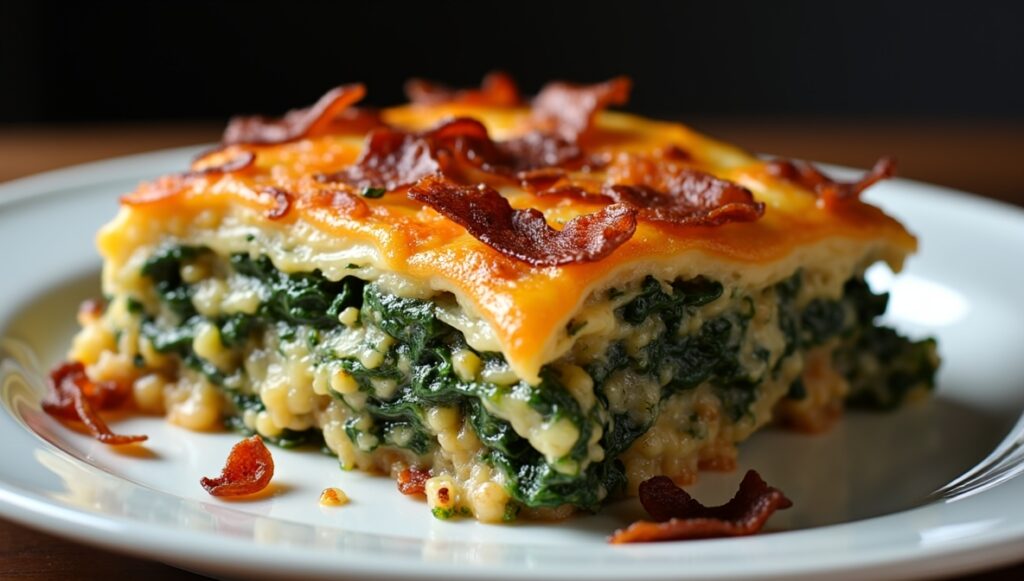 Bacon Cheddar Spinach Strata β A Hearty Make-Ahead Brunch Favorite 7 Bacon Cheddar Spinach Strata