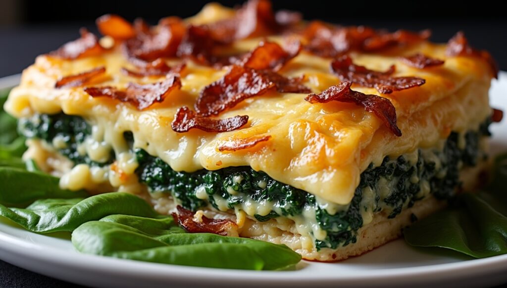 Bacon Cheddar Spinach Strata β A Hearty Make-Ahead Brunch Favorite 6 Bacon Cheddar Spinach Strata