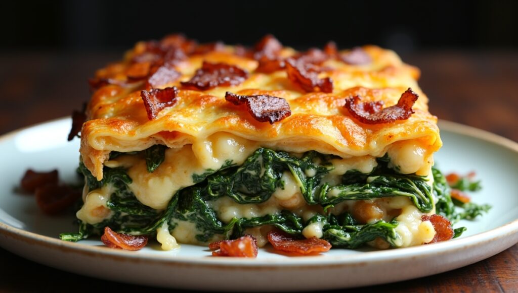 Bacon Cheddar Spinach Strata β A Hearty Make-Ahead Brunch Favorite 5 Bacon Cheddar Spinach Strata
