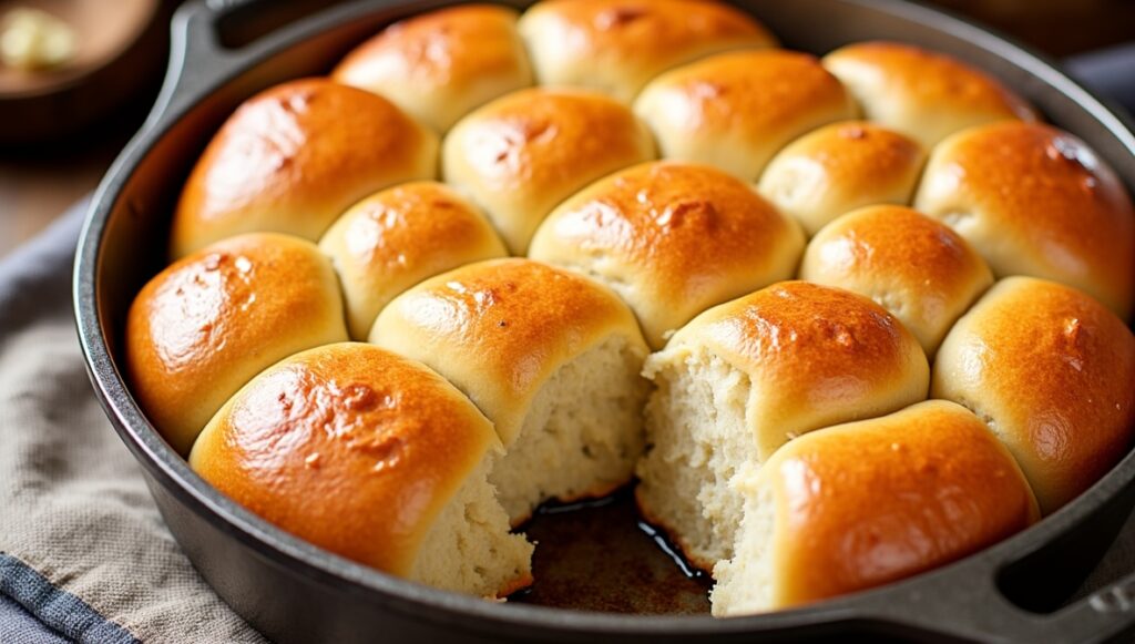 Easy Skillet Dinner Rolls