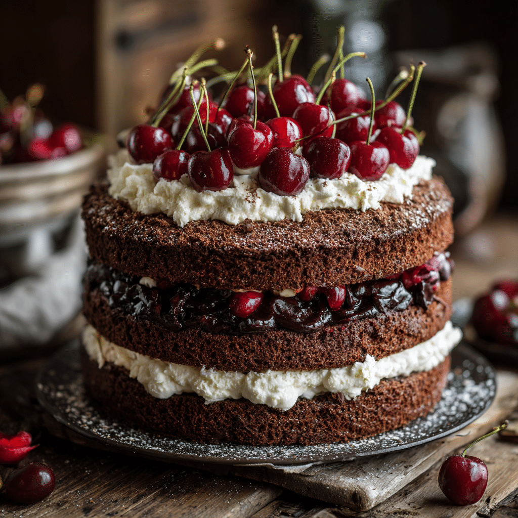 Black Forest Cake (Revival): The Ultimate 5-Star Favorite You’ll Love 5 Black Forest Cake layered with whipped cream and cherries