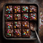 Homemade Cosmic Brownies: Easy, Chewy, and Better Than Store-Bought 7 Homemade Cosmic Brownies in a tray with candy topping