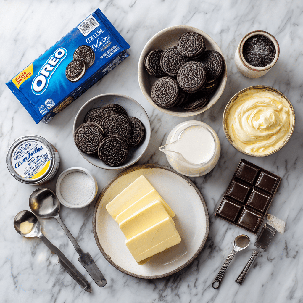 Oreo Dump Cake: Insanely Easy, Fudgy Recipe You’ll Love Forever 7 Ingredients for Oreo Dump Cake including Oreos, Cool Whip, and cake mix