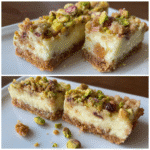 Creamy No-Bake Honey Pistachio Ricotta Bars You’ll Love Forever 4 Recipe card with no-bake honey pistachio bars