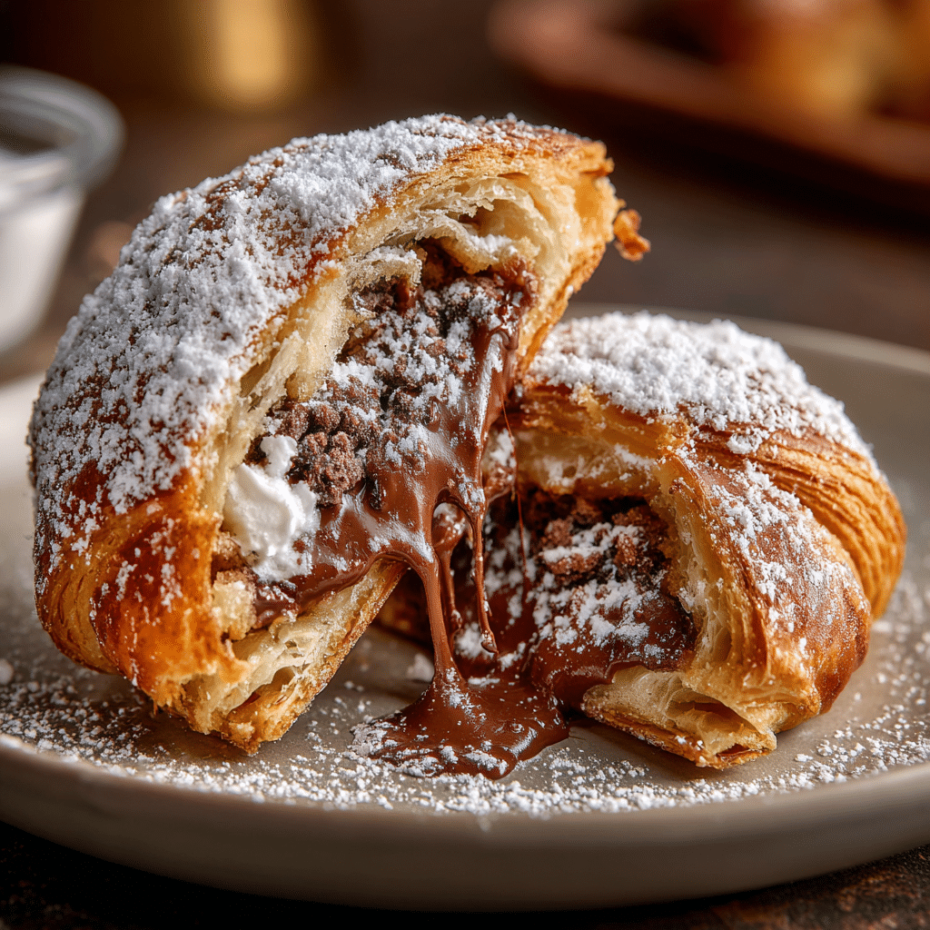 TikTok Cookie Croissants: 1 Viral Dessert Worth Baking Tonight 7 Served TikTok Cookie Croissant with molten center