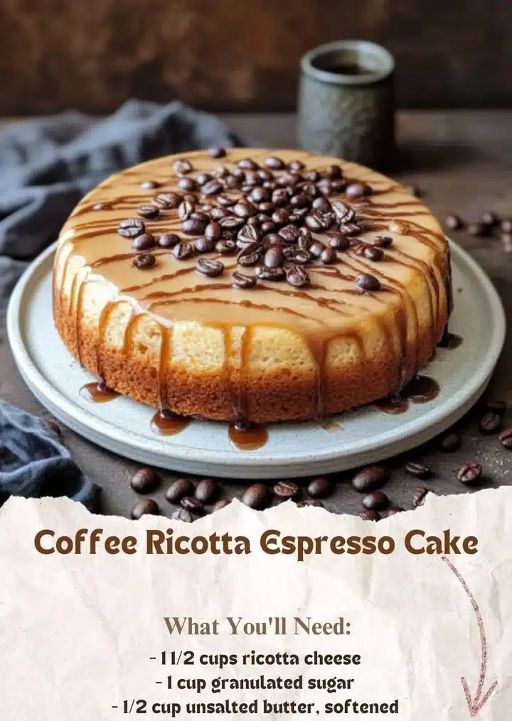 Coffee Ricotta Cake : 5-Star Irresistible Espresso Dessert 2 Coffee ricotta cake