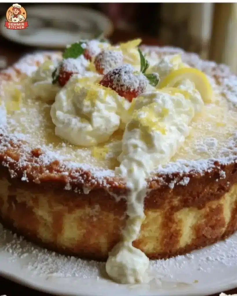 Limoncello Mascarpone Cake with vibrant lemon zest and creamy texture