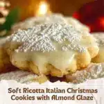 Soft Ricotta Italian Christmas Cookies with Almond Glaze 3 Ricotta Italian Christmas Cookies with Almond Glaze