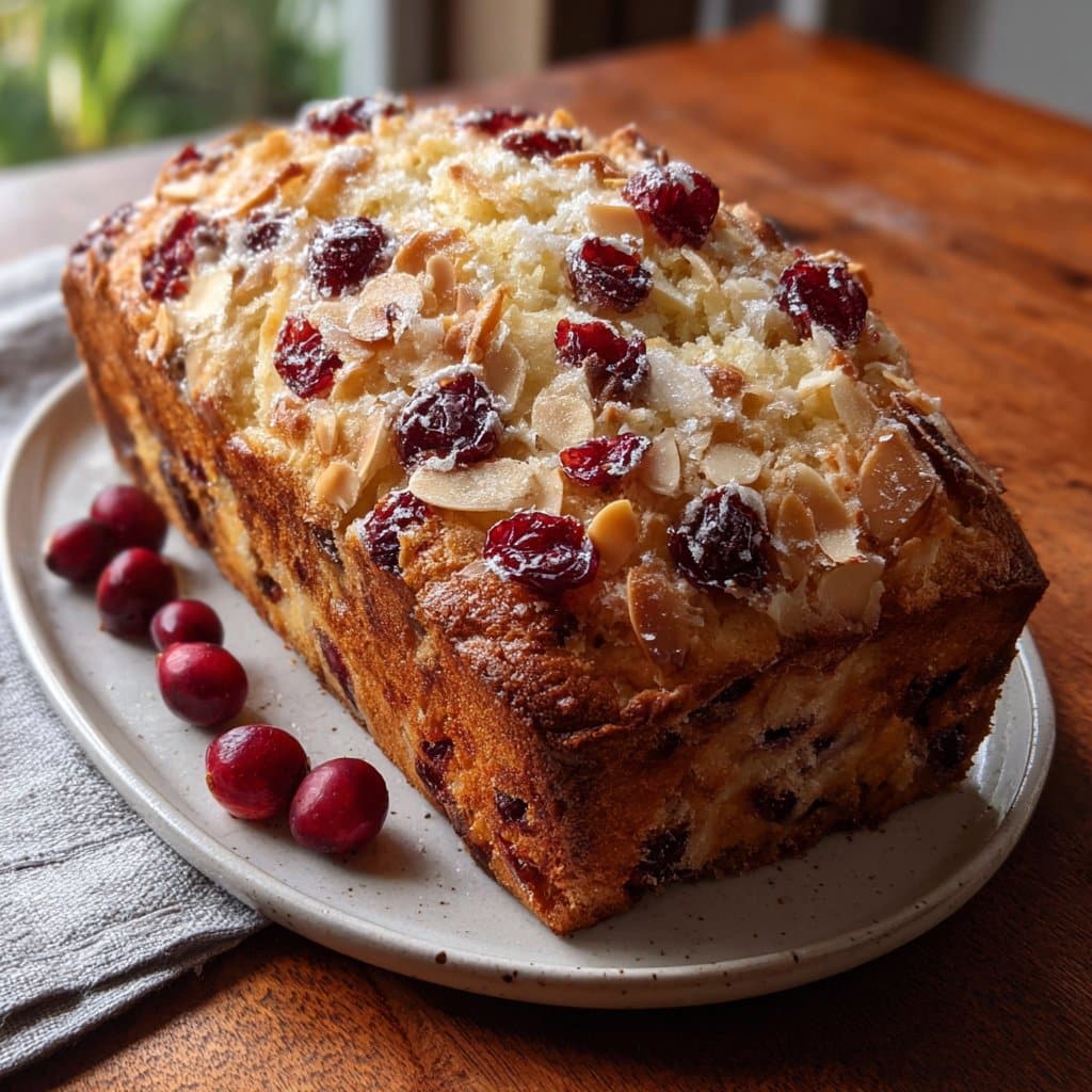 Twinkling Cranberry Almond Loaf