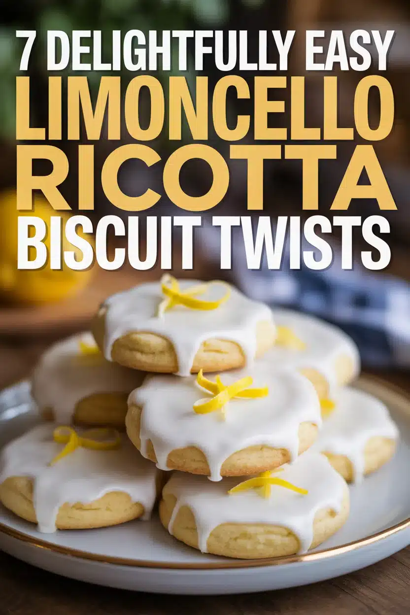 7 Delightfully Easy Limoncello Ricotta Biscuit Twists