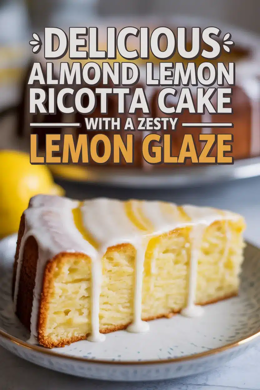 Delicious Almond Lemon Ricotta Cake with a Zesty Lemon Glaze 8 Delicious Almond Lemon Ricotta Cake with a Zesty Lemon Glaze