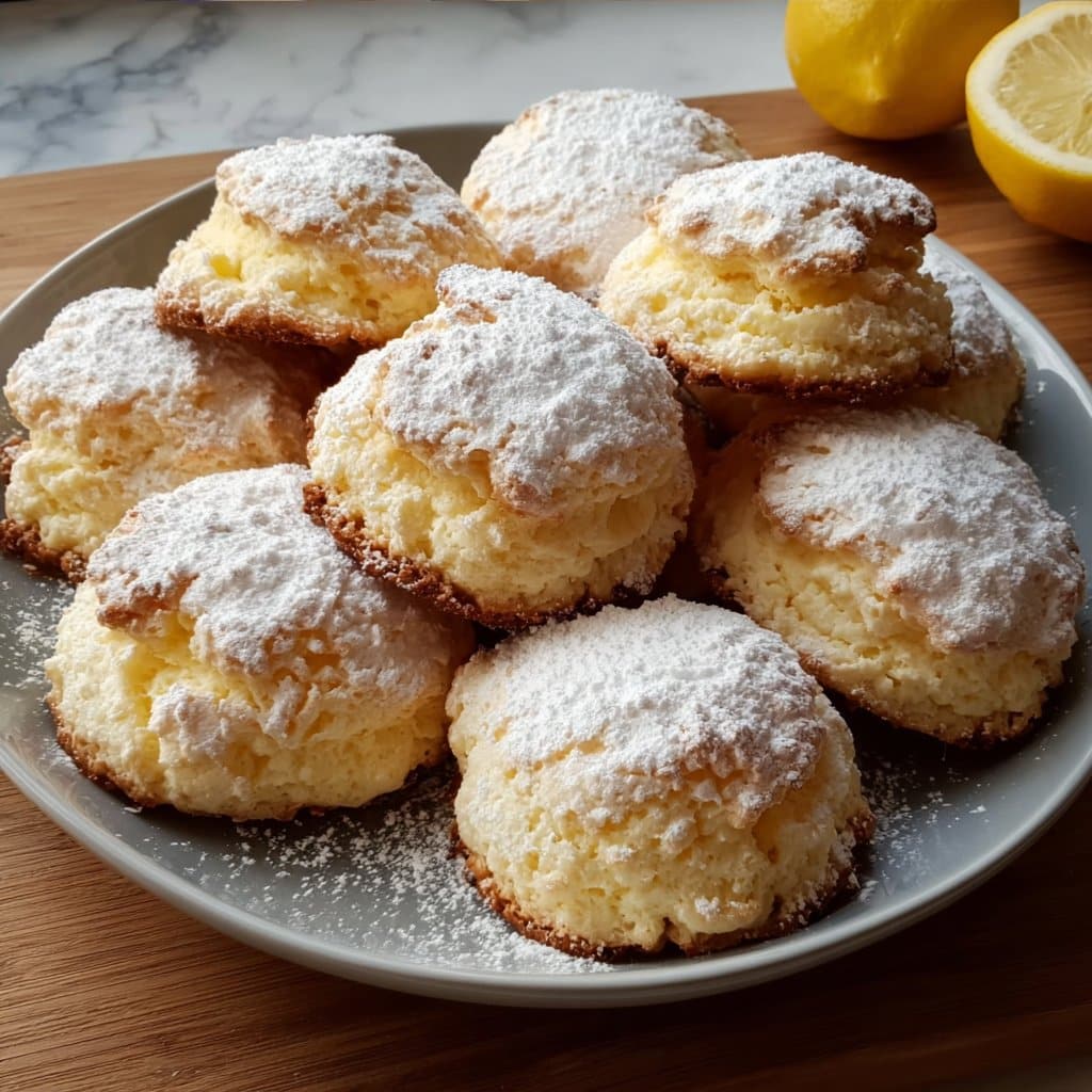 Fluffy Ricotta and Lemon Cloud Cookies