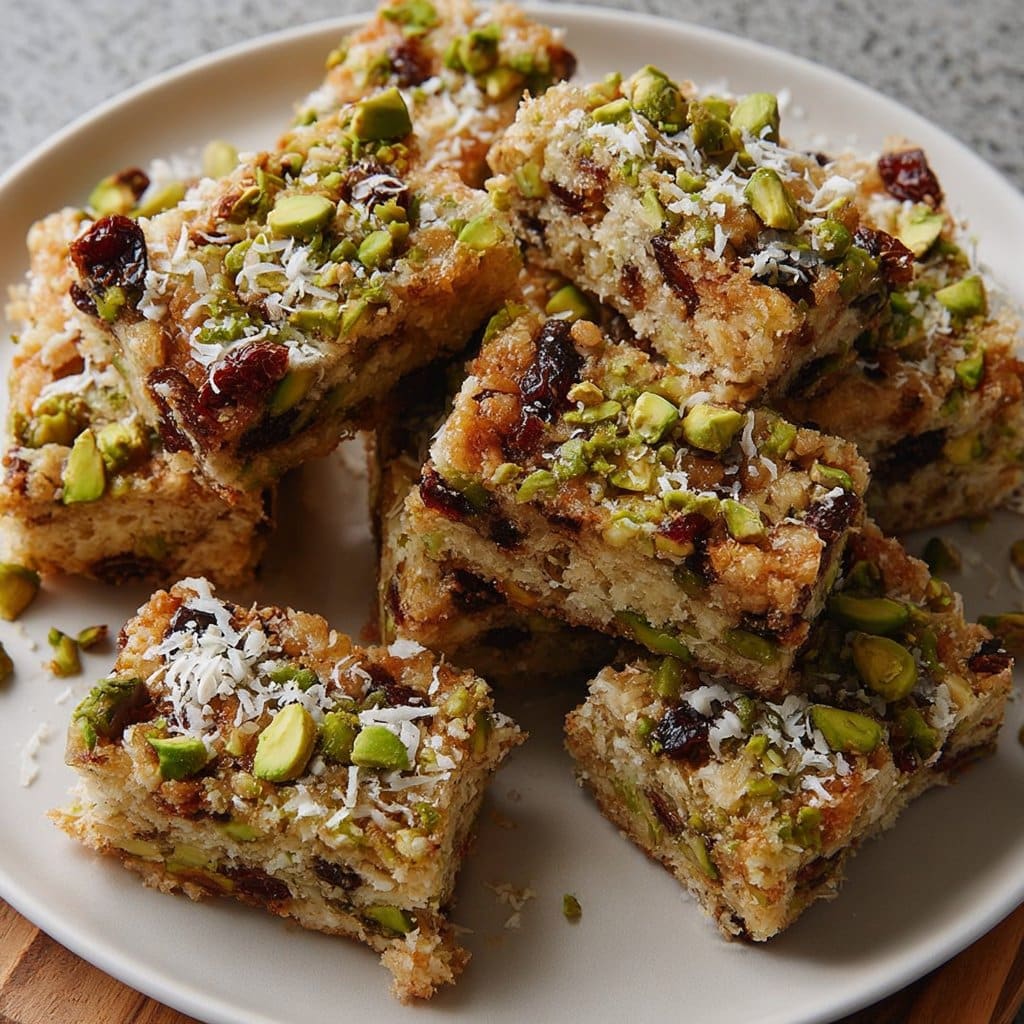 Coconut Pistachio Energy Bars