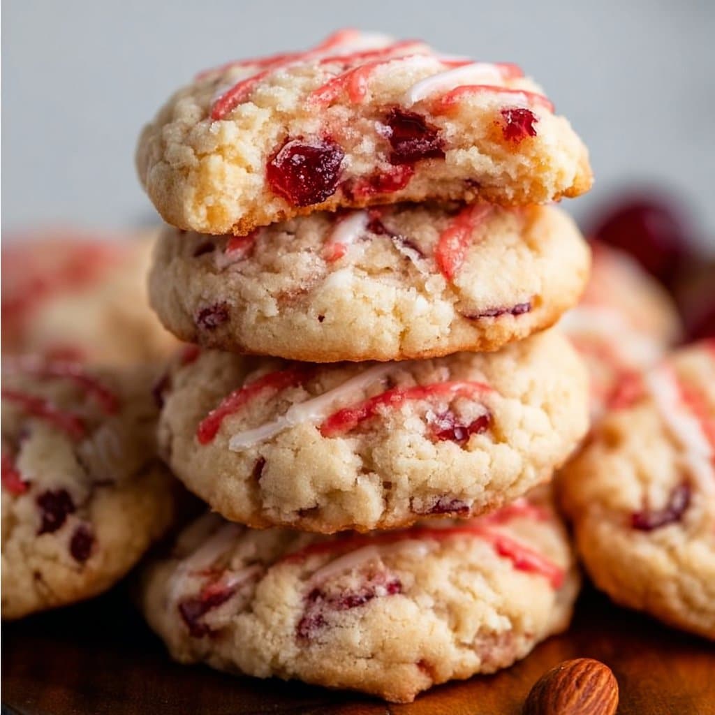 Cherry Almond Cookies 4 Cherry Almond Cookies