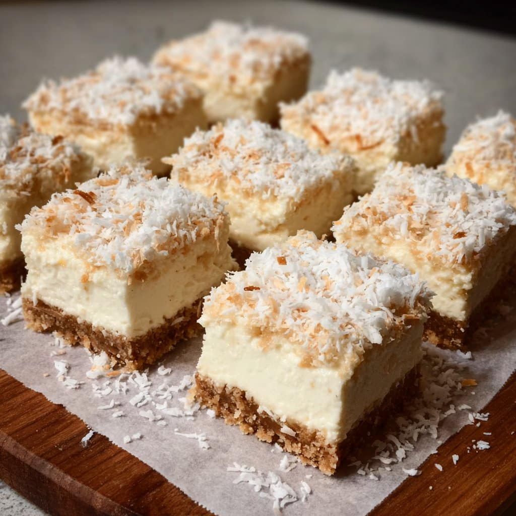 No-Bake Coconut Ricotta Squares