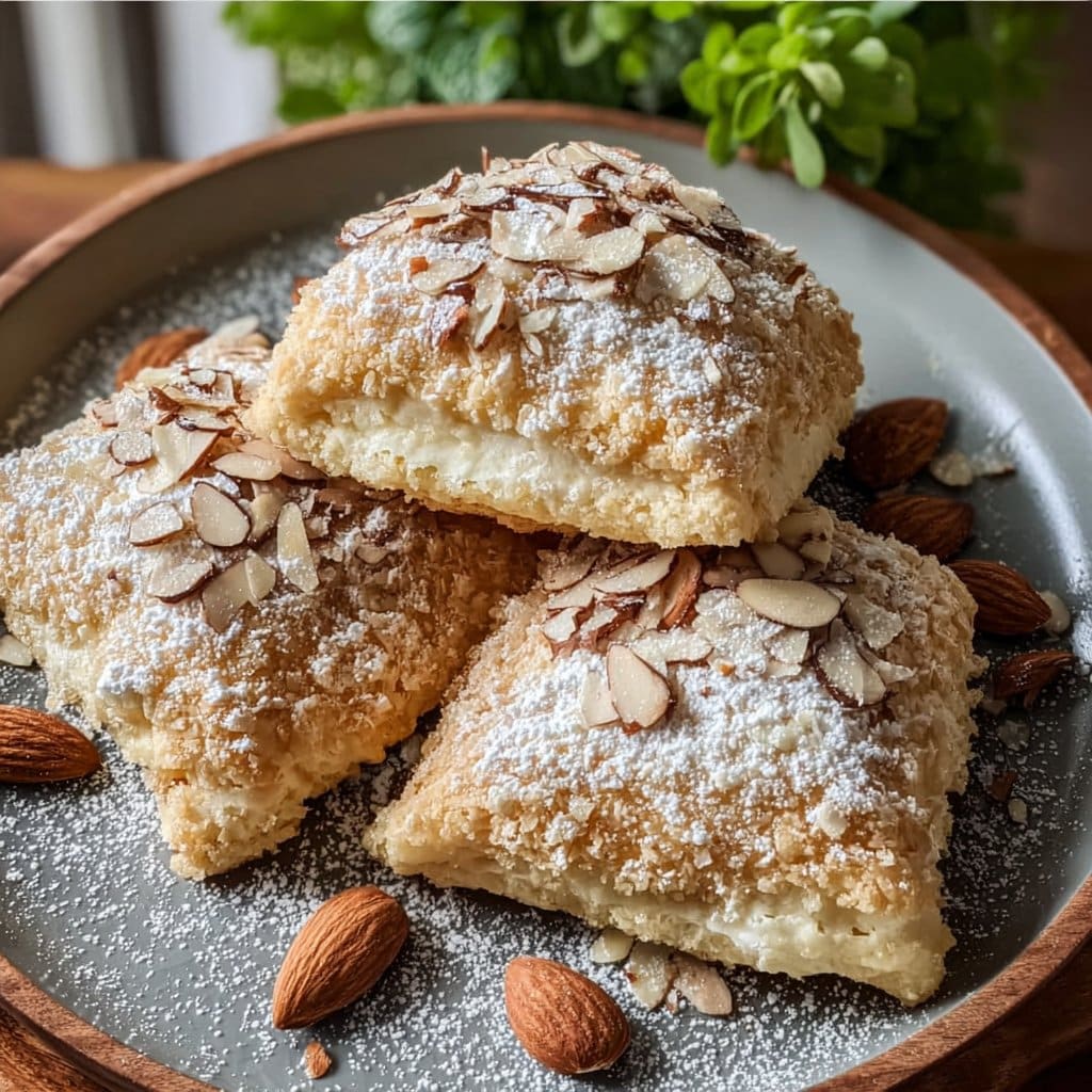 Soft Ricotta Almond Pillows