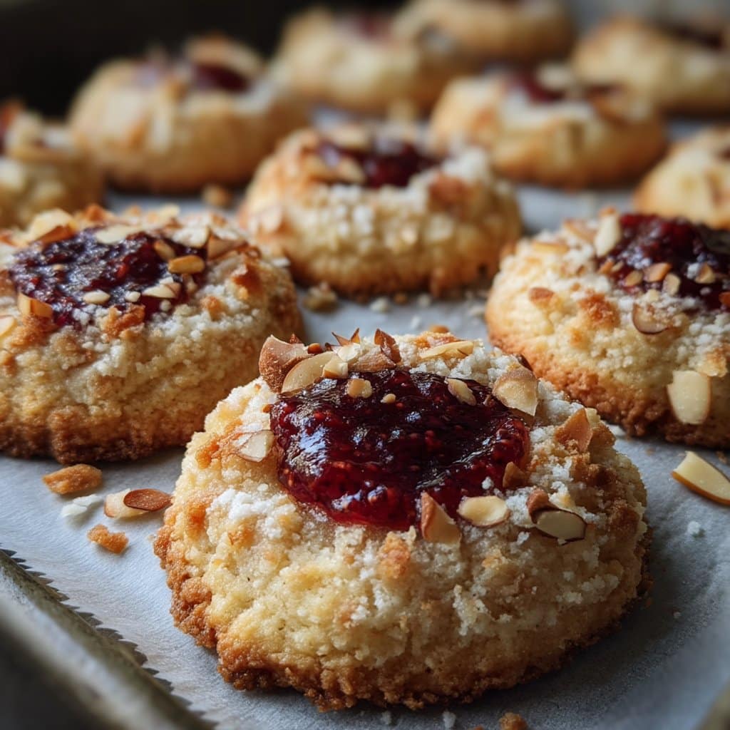 Raspberry Almond Ricotta Thumbprint Cookies 4 Raspberry Almond Ricotta Thumbprint Cookies