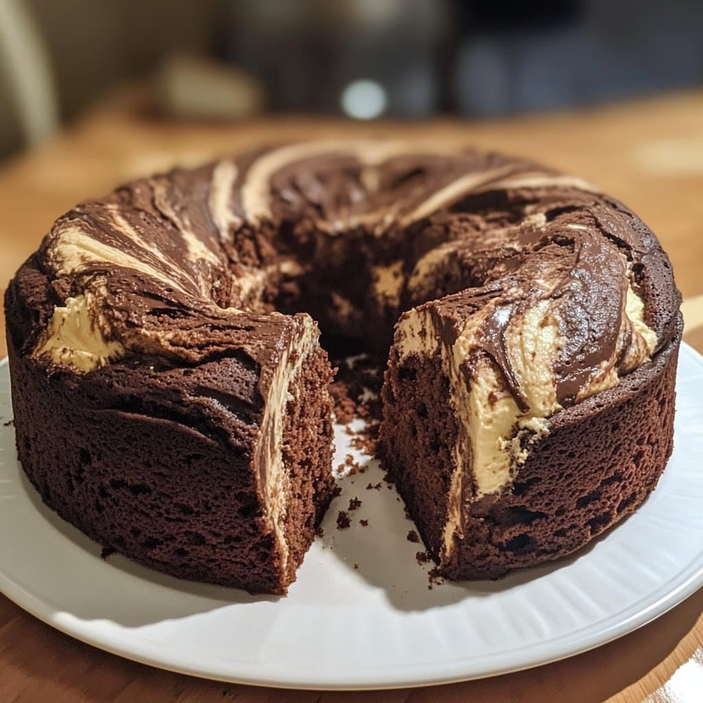 Double Chocolate Ricotta Marble Cake