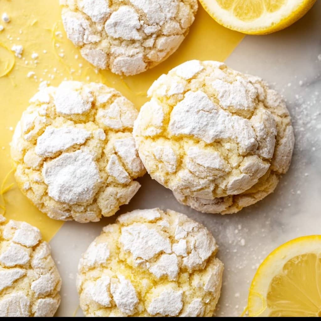 Lemon Crinkle Cookies 4 Lemon Crinkle Cookies