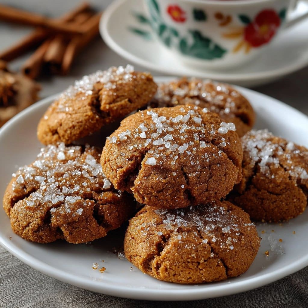 Spiced Gingerbread Tea Cookies