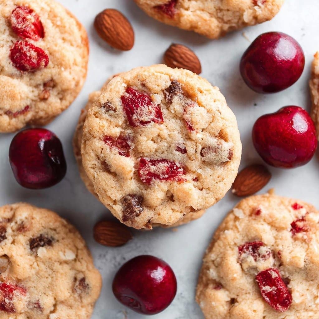 Cherry Almond Cookies {No Chill}