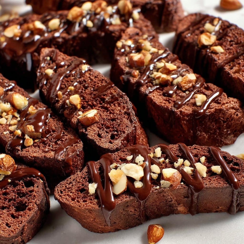 Hazelnut Biscotti with Dark Chocolate 4 Hazelnut Biscotti with Dark Chocolate