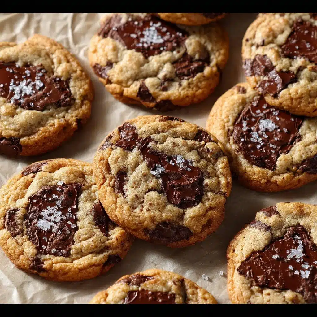 Delicious Amaretto Chocolate Chip Cookies fresh out of the oven