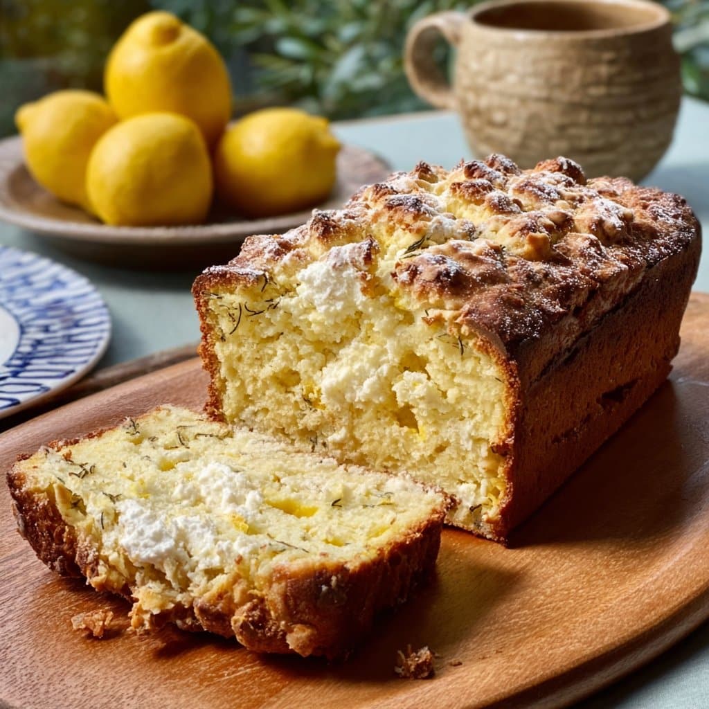 Lemon Ricotta Olive Oil Loaf