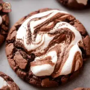Delicious Chocolate Marshmallow Cookies with rich chocolate and fluffy marshmallows