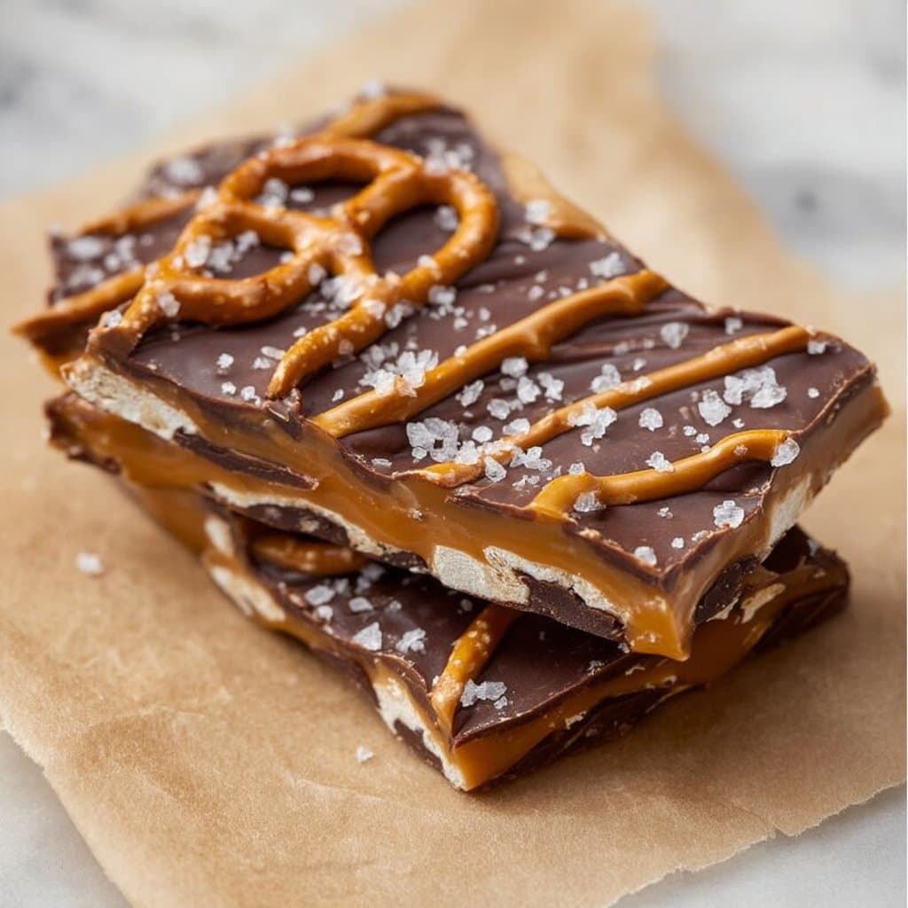 Salted Caramel Pretzel Bark