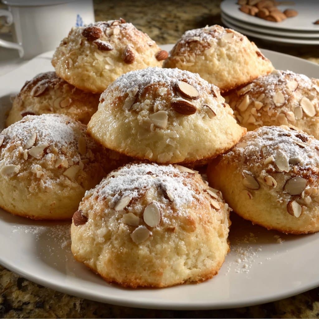 Soft Ricotta Almond Pillows