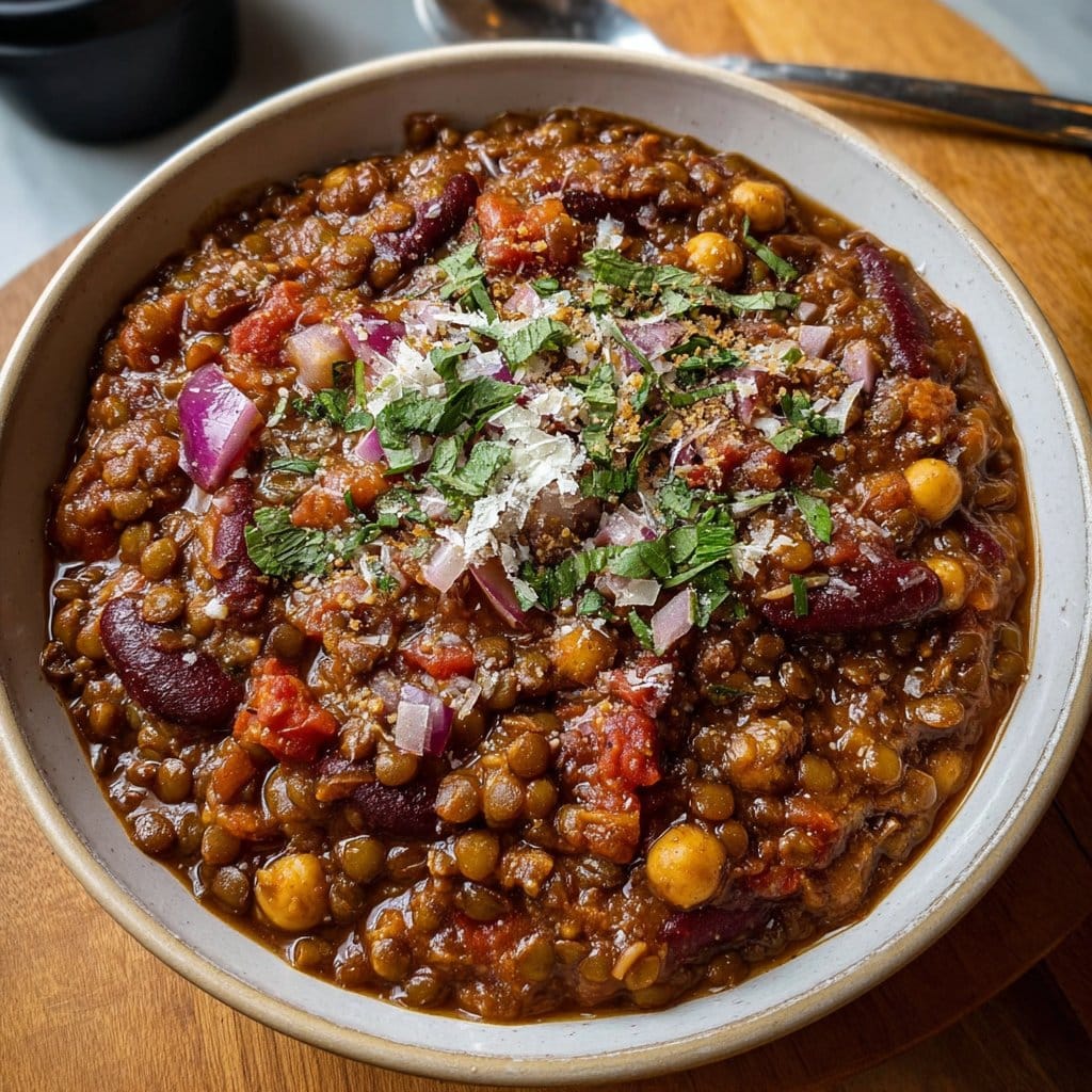 Hearty Vegetarian Lentil Chili