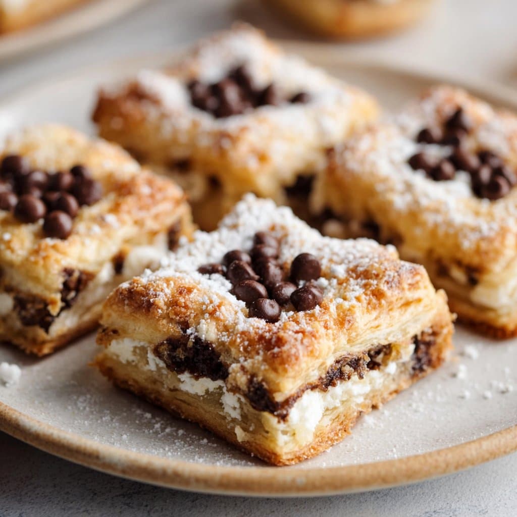 Ricotta Chocolate Chip Pastry Squares