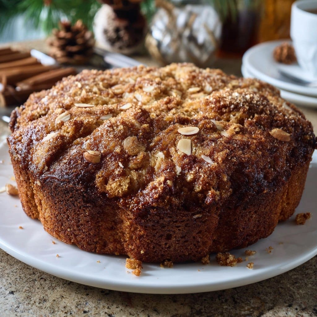Winter Spice Almond Coffee Cake