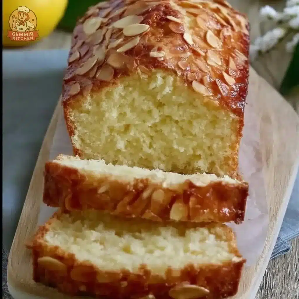 Moist Lemon Ricotta Bread with a golden crust and lemon glaze