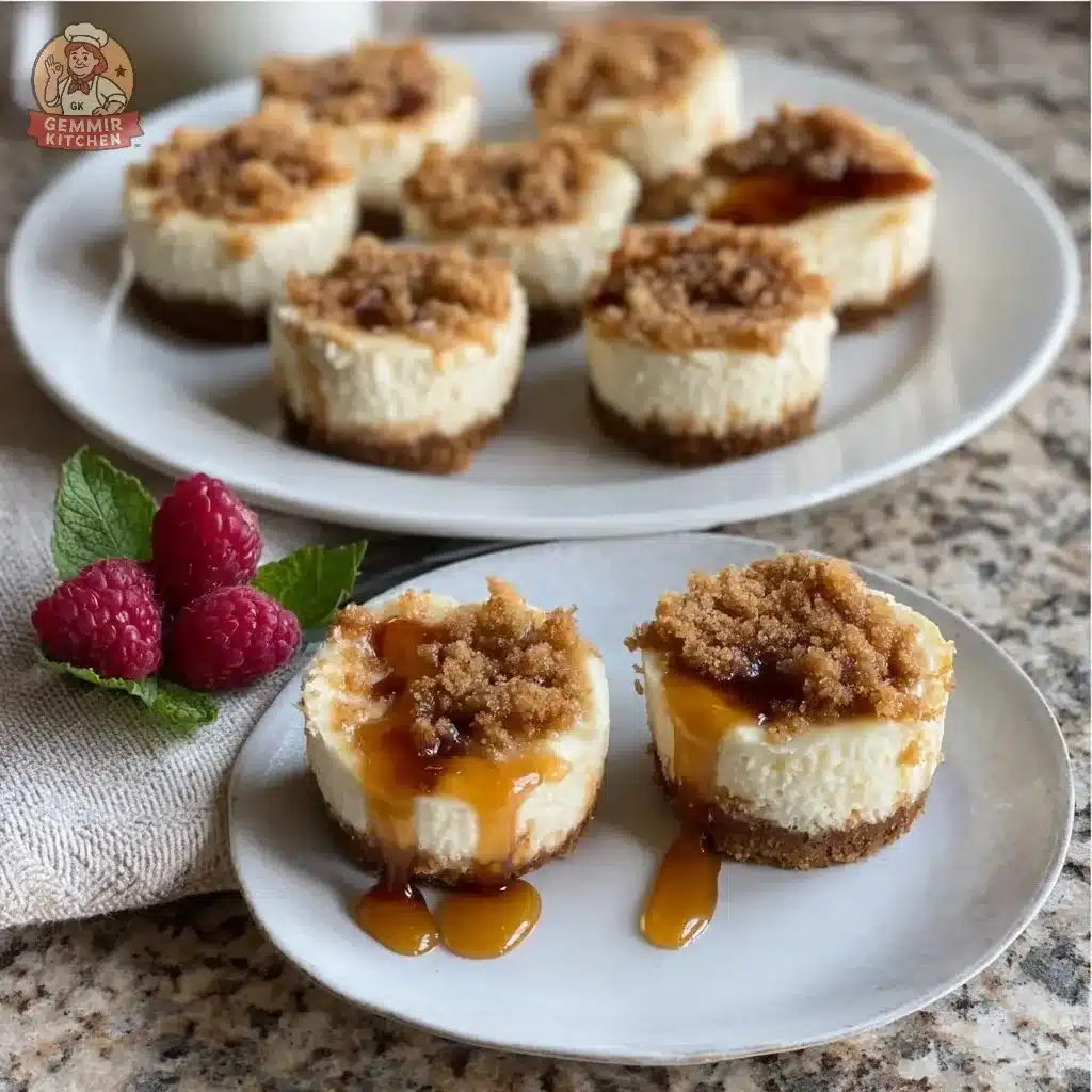 Delicious Mascarpone Whisper Cheesecake Bites served on a plate.