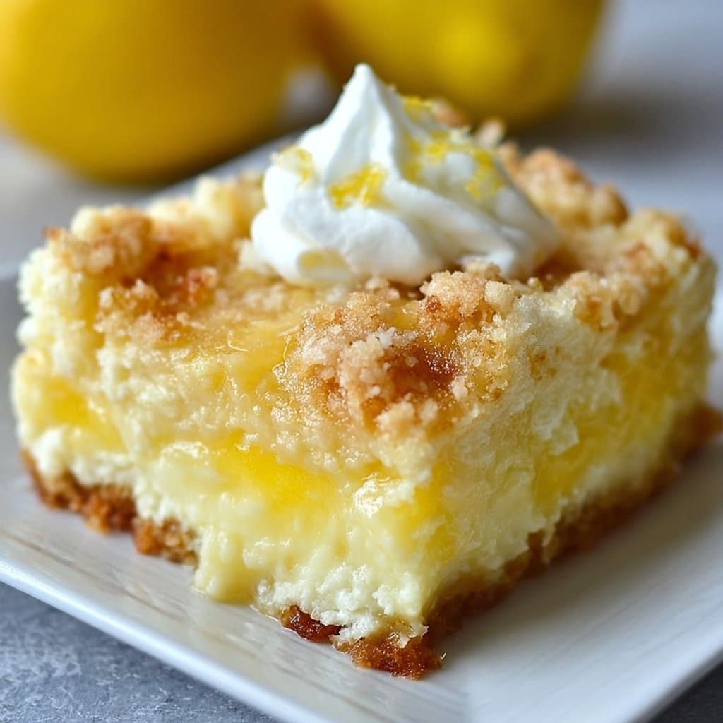 Lemon Cream Cheese Dump Cake