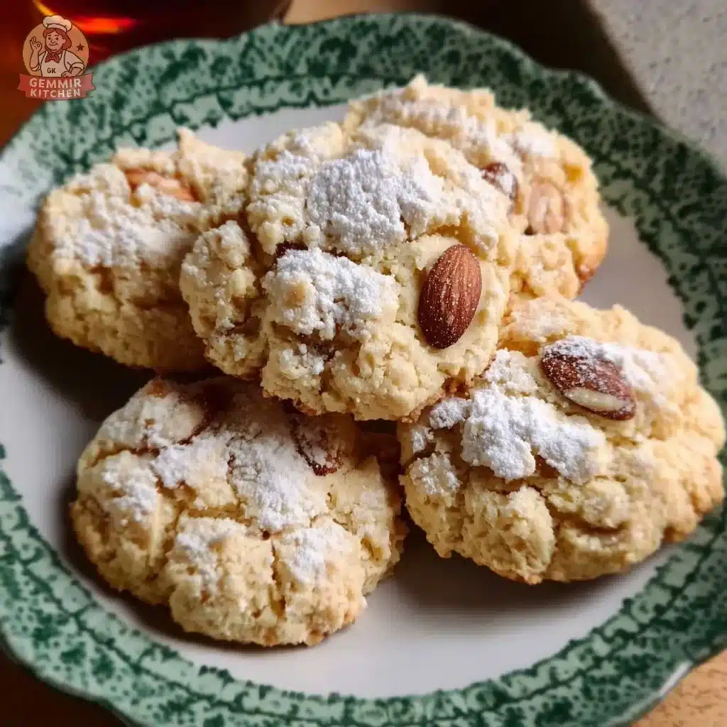 Delicious homemade Sicilian Almond Cookies, chewy and sweet.