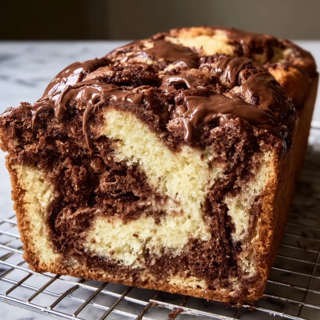 Creamy Nutella Ricotta Swirl Loaf