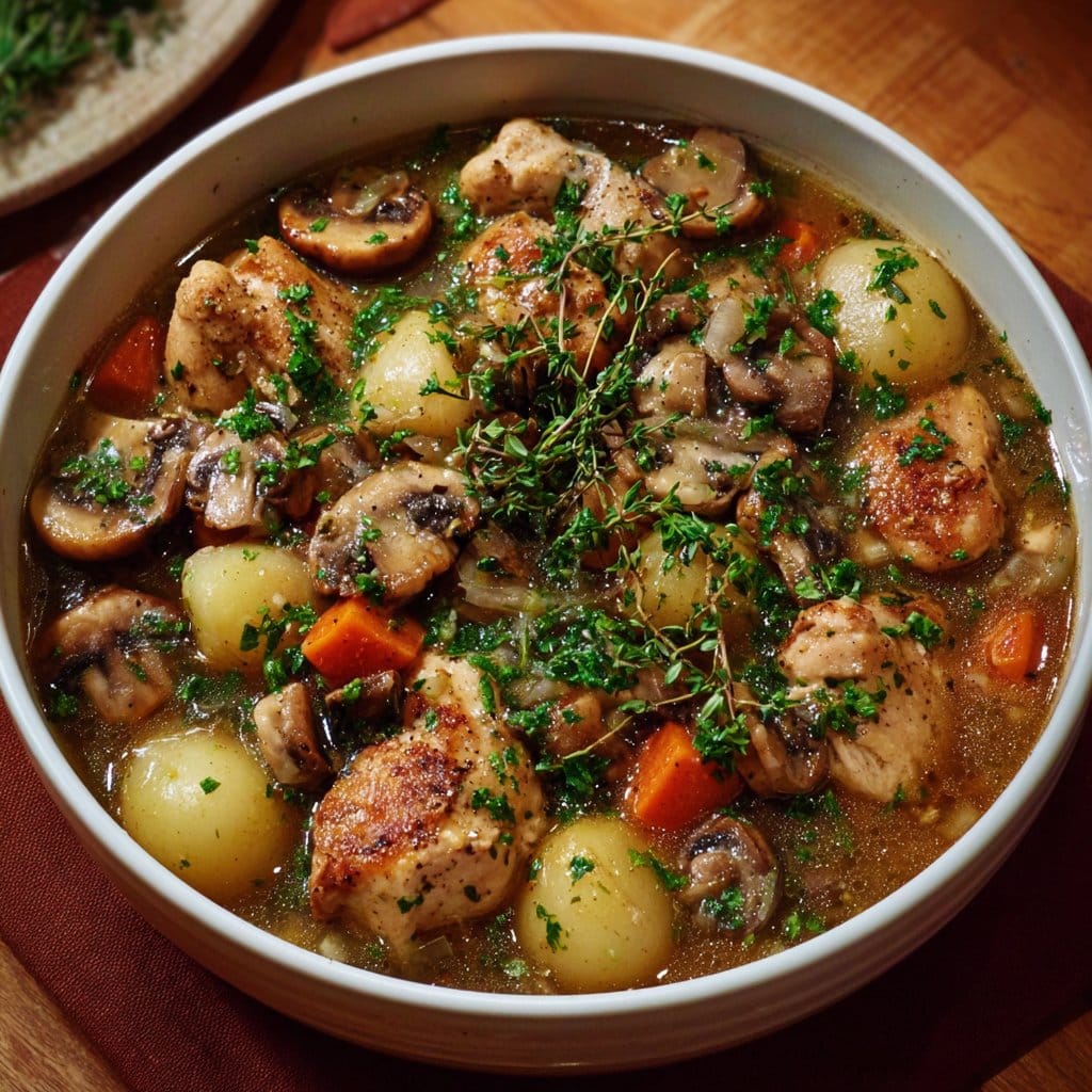 Cozy Chicken and Mushroom Stew
