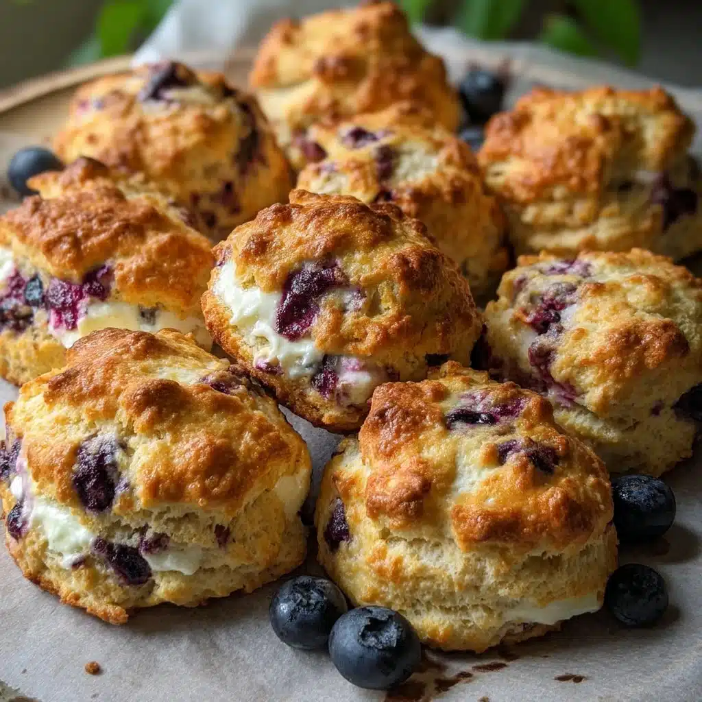 Blueberry Ricotta Cream Scones