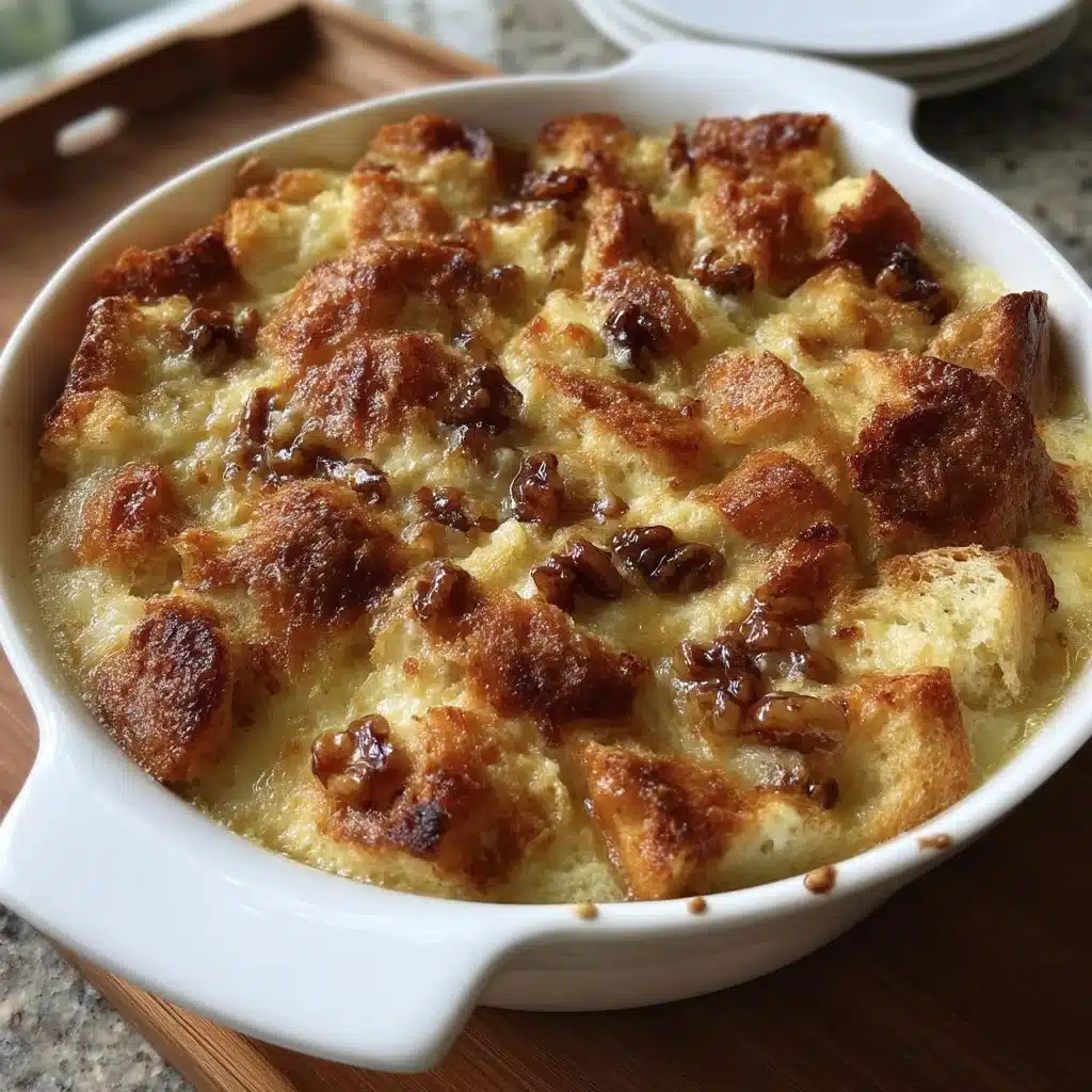 Buttered Rum Ricotta Bread Pudding