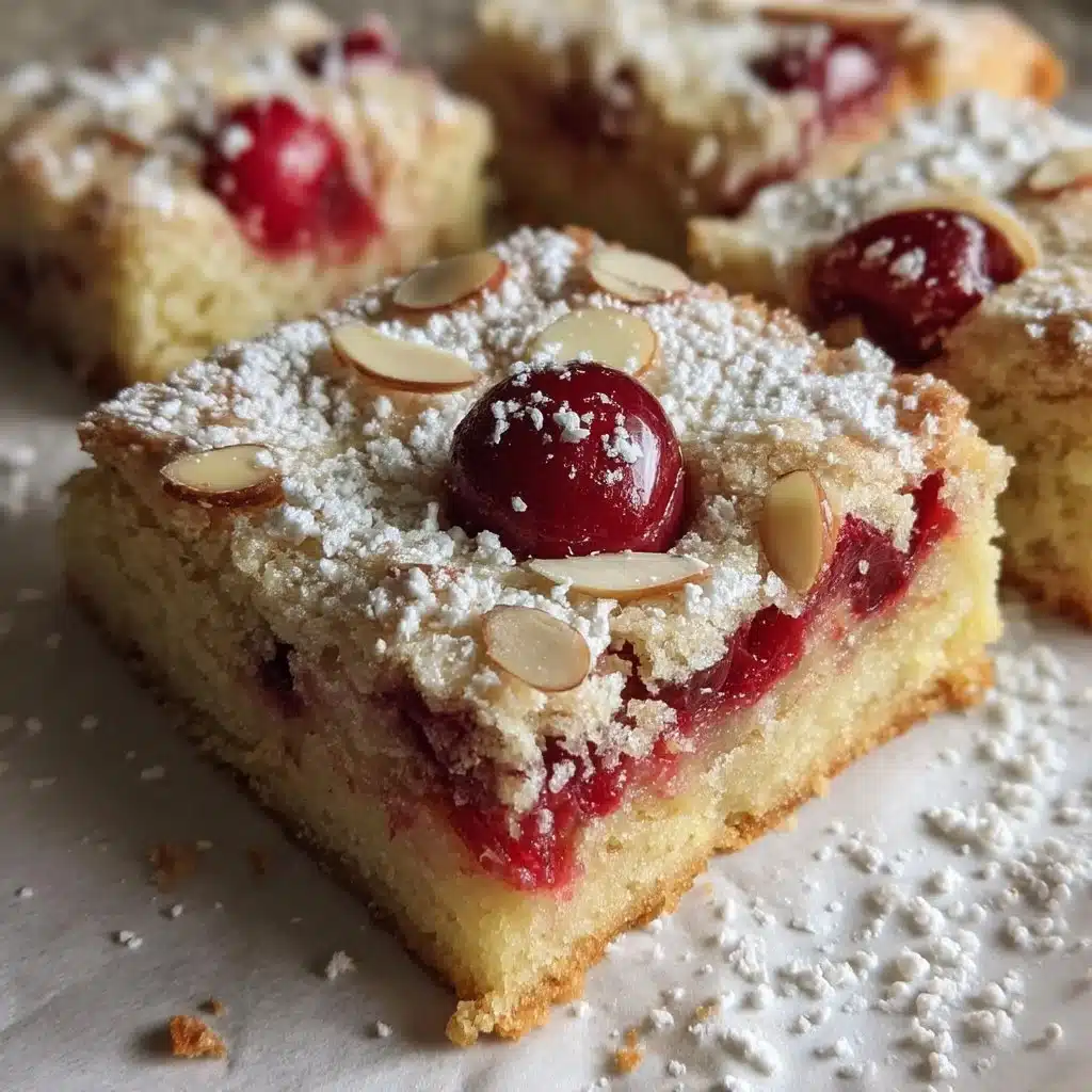 Cherry Almond Mascarpone Shortbread Bars