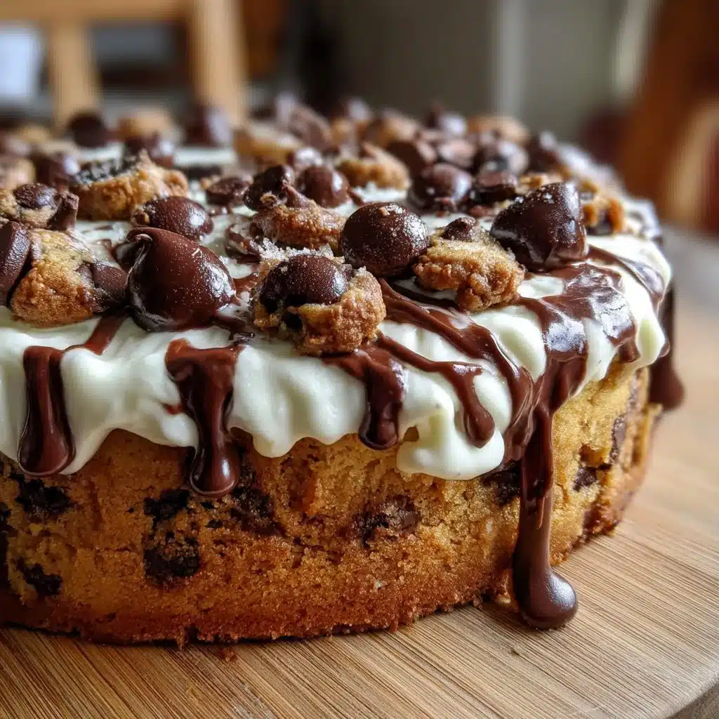 Chocolate Chip Cookie Cake with Mascarpone Frosting
