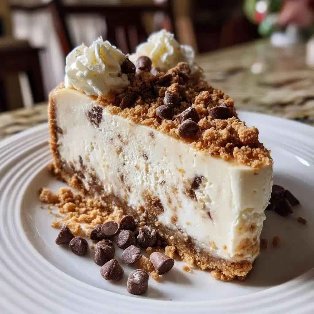 Chocolate Chip Cookie Dough Mascarpone Cheesecake