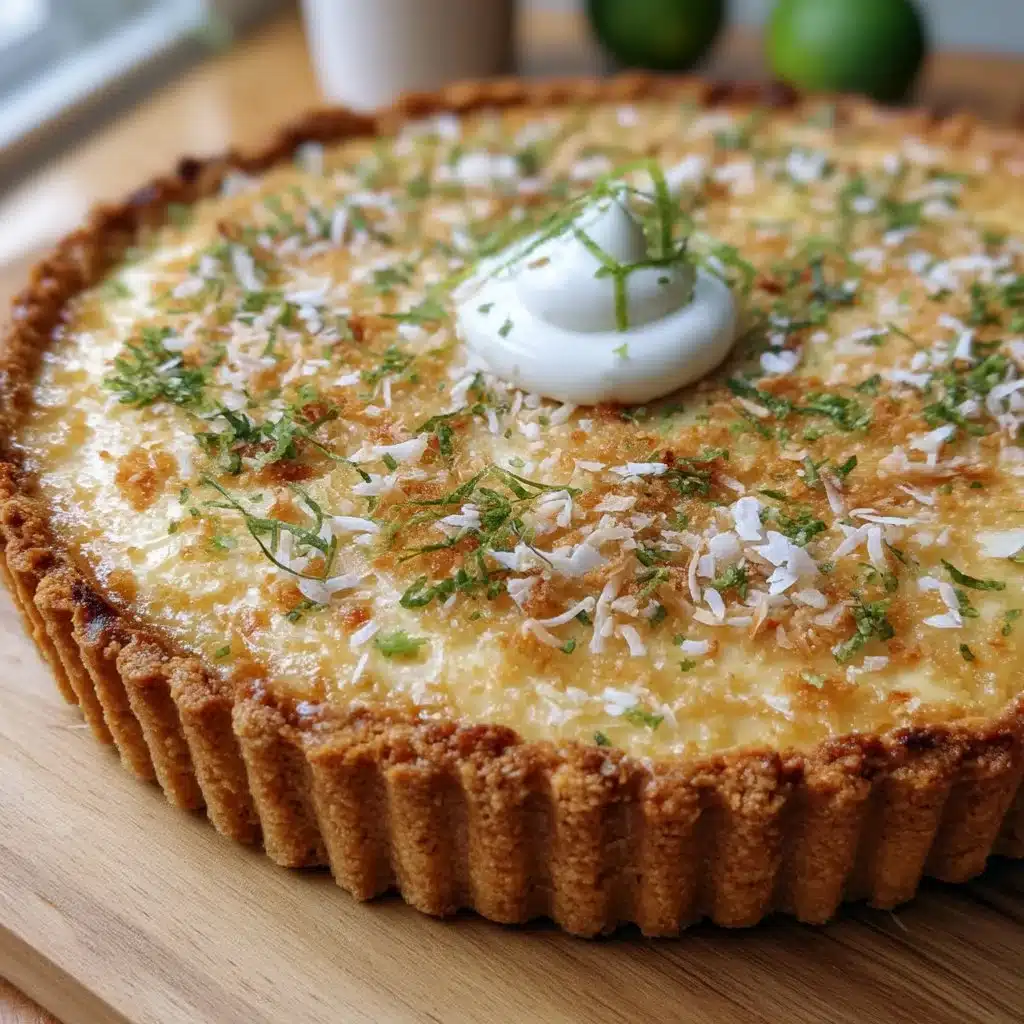 Coconut-Lime Ricotta Tart