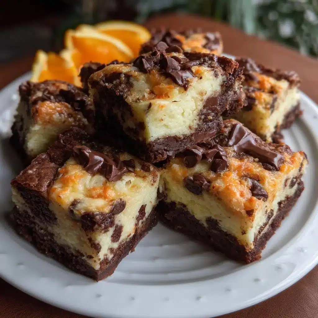 Dark Chocolate Orange Ricotta Brownies
