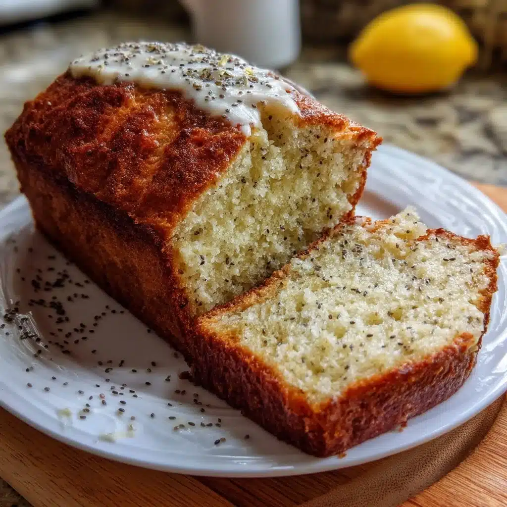 Lemon Poppy Seed Mascarpone Loaf Cake