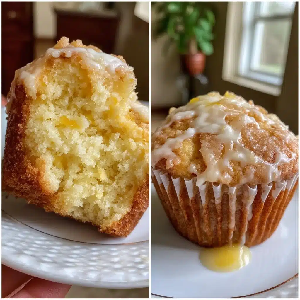 Lemon Ricotta Muffins with Lemon Glaze
